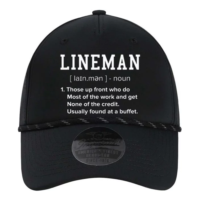 Football Lineman Definition Funny Offensive Lineman For Men Performance The Dyno Cap