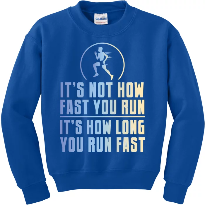 Funny Long Distance Runner Xc Coach Cross Country Gift Meaningful Gift Kids Sweatshirt