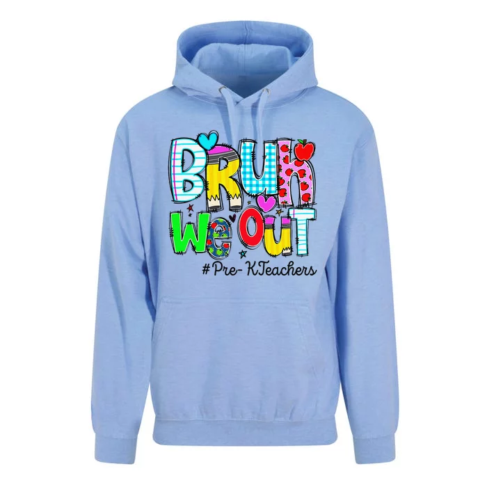 Funny Last Day Of School Bruh We Out Prek Teachers Unisex Surf Hoodie