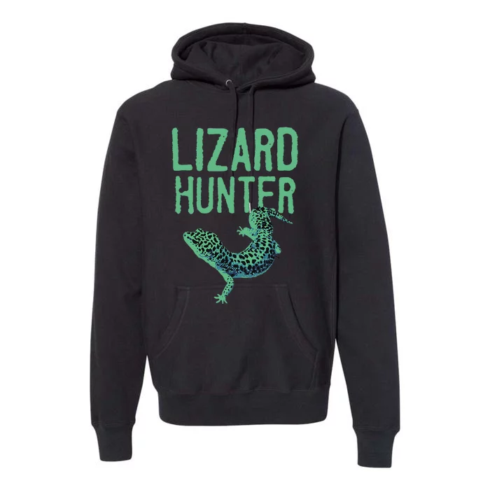 Funny Lizard Designs Reptile Herpetology Premium Hoodie