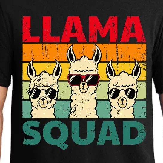 Funny Llama Design For Women Llama Alpaca Farm Animal Pajama Set