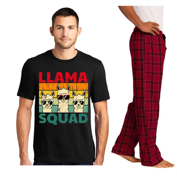 Funny Llama Design For Women Llama Alpaca Farm Animal Pajama Set