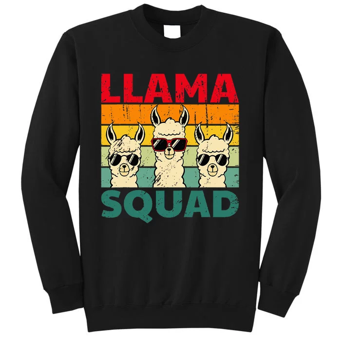 Funny Llama Design For Women Llama Alpaca Farm Animal Tall Sweatshirt