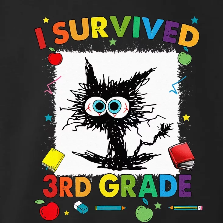 Funny Last Day Of Third 3rd Grade I Survived Third 3rd Grade Toddler Hoodie