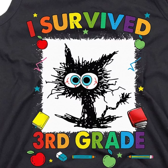 Funny Last Day Of Third 3rd Grade I Survived Third 3rd Grade Tank Top