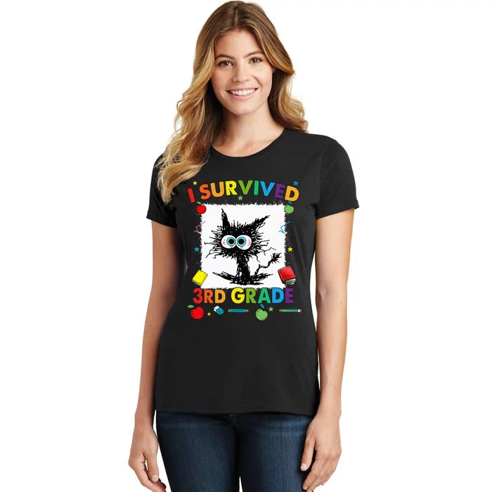 Funny Last Day Of Third 3rd Grade I Survived Third 3rd Grade Women's T-Shirt