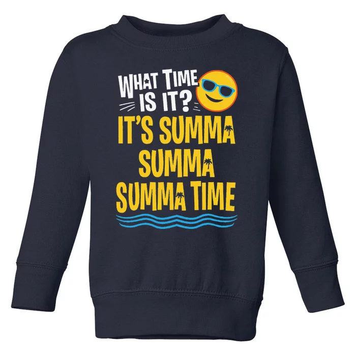 Funny Last Day Of School Summer Time Palm Tree Teacher Toddler Sweatshirt