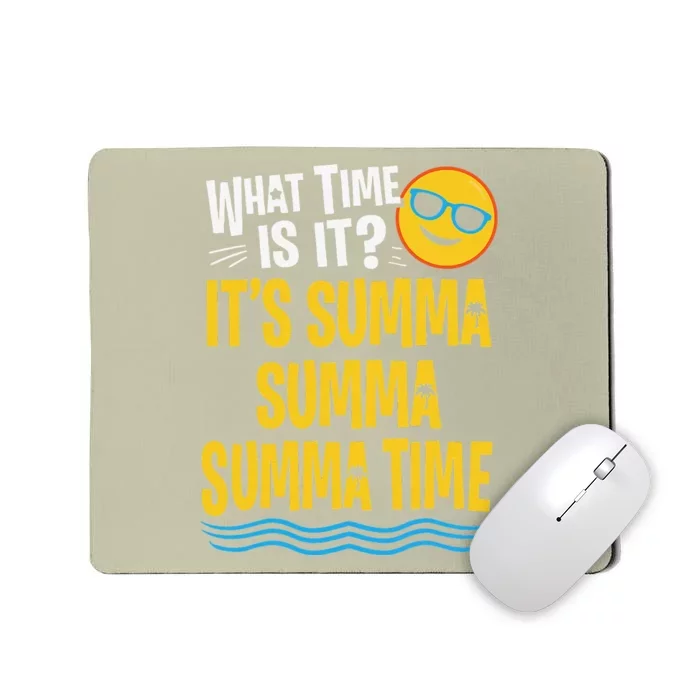 Funny Last Day Of School Summer Time Palm Tree Teacher Mousepad