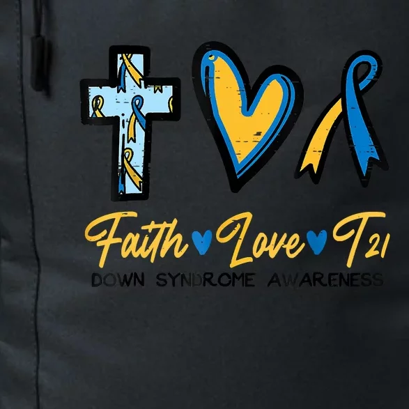 Faith Love Down Syndrome Awareness Christian Daily Commute Backpack