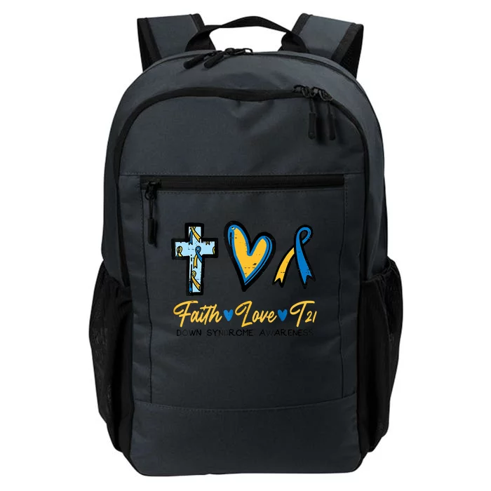 Faith Love Down Syndrome Awareness Christian Daily Commute Backpack