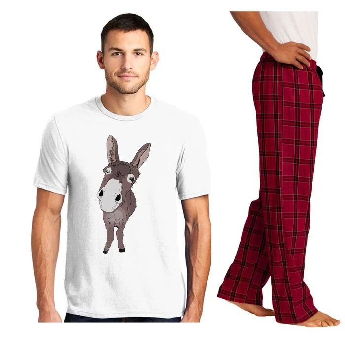 Funny Looking Donkey Gift Idea For Cute Donkeys Horses Pajama Set