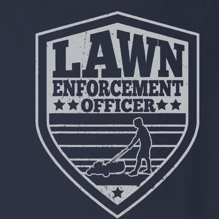 Funny Lawn Enforcement Officer Dad Lawn Mowing Toddler Long Sleeve Shirt