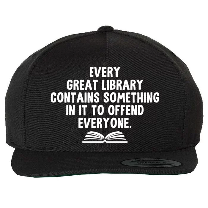 Funny Librarians Every Great Library Banned Books Lover Wool Snapback Cap