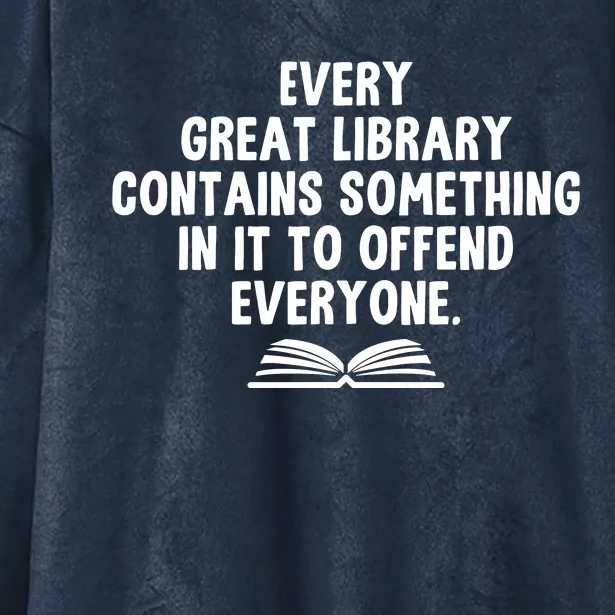 Funny Librarians Every Great Library Banned Books Lover Hooded Wearable Blanket