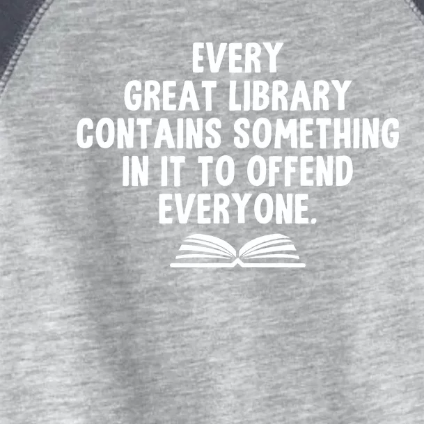 Funny Librarians Every Great Library Banned Books Lover Toddler Fine Jersey T-Shirt