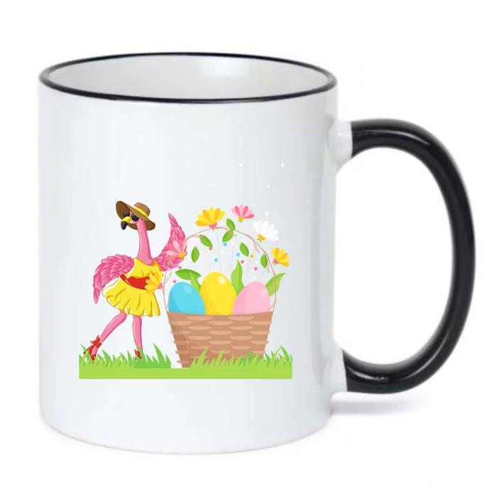 Flamingo Lover Easter Day Costume Cute Flamingo Graphic Great Gift Black Color Changing Mug