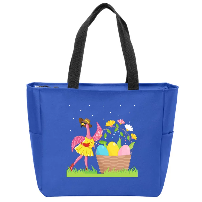 Flamingo Lover Easter Day Costume Cute Flamingo Graphic Great Gift Zip Tote Bag