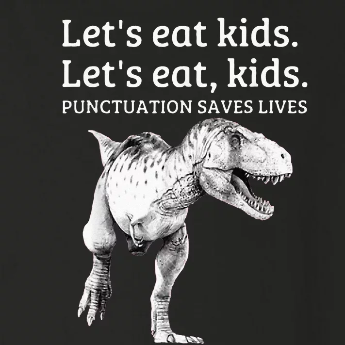 Funny Lets Eat Punctuation Saves Lives Grammar Toddler Long Sleeve Shirt