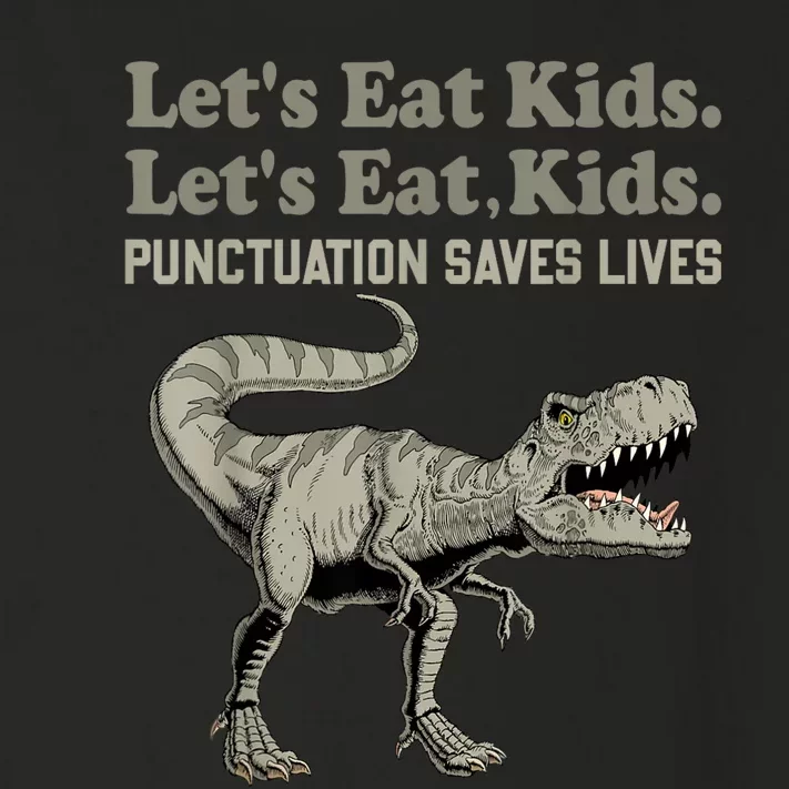 Funny Lets Eat Kids Punctuation Saves Lives Grammar Toddler Long Sleeve Shirt