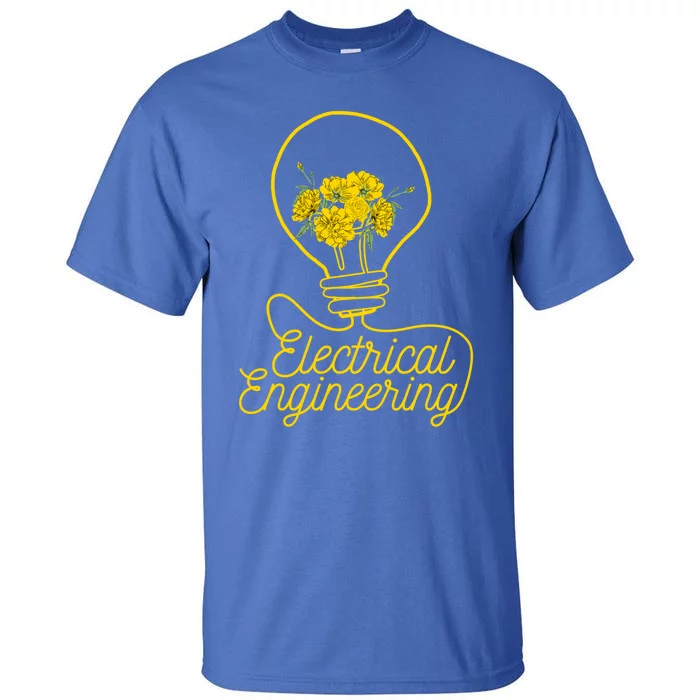 Flower Lightbulb Electrical Engineering Gift Tall T-Shirt