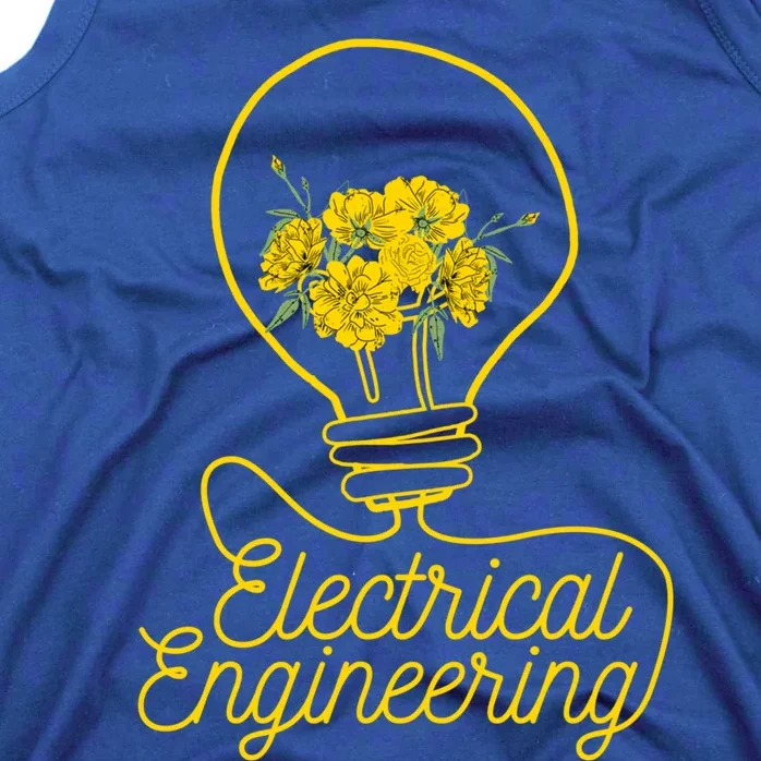 Flower Lightbulb Electrical Engineering Gift Tank Top