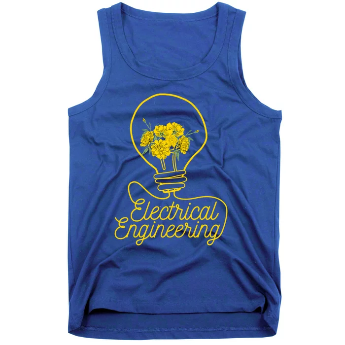 Flower Lightbulb Electrical Engineering Gift Tank Top