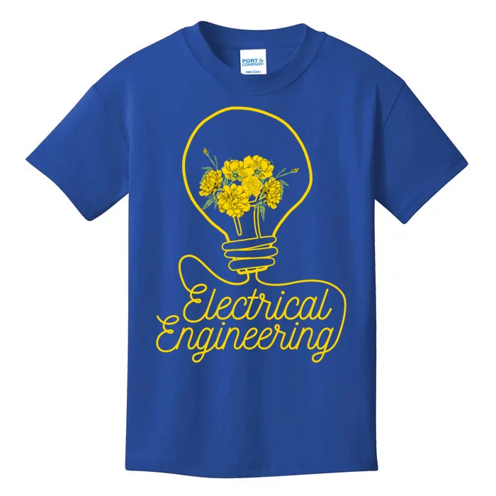 Flower Lightbulb Electrical Engineering Gift Kids T-Shirt