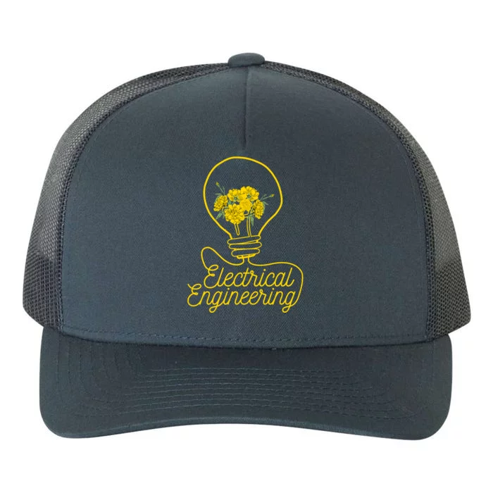 Flower Lightbulb Electrical Engineering Gift Yupoong Adult 5-Panel Trucker Hat