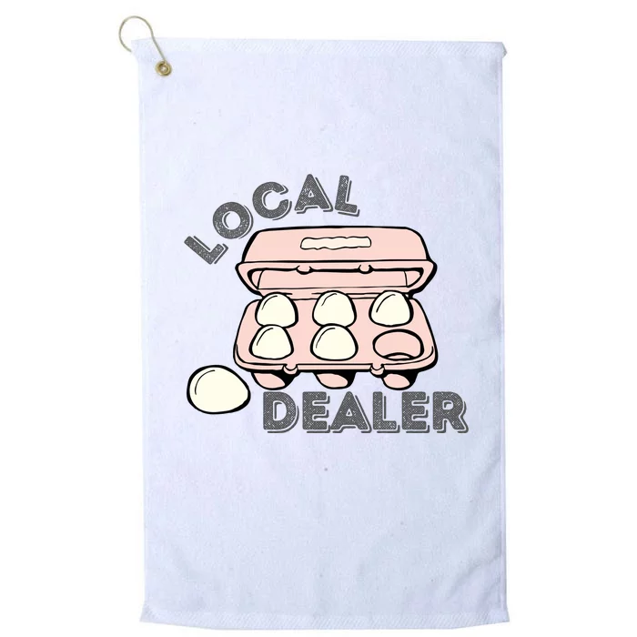 Funny Local Egg Dealer Platinum Collection Golf Towel