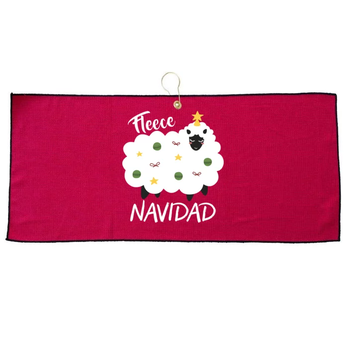 Fleece Navidad Large Microfiber Waffle Golf Towel