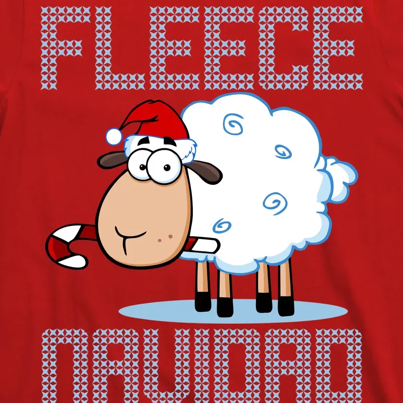 Fleece Navidad Sheep Lamb Ugly Christmas Sweater Design T-Shirt