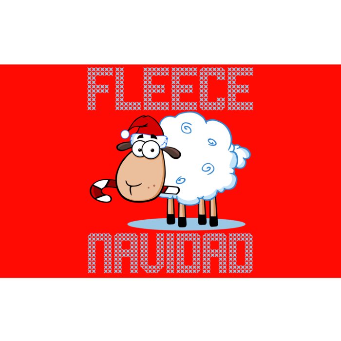 Fleece Navidad Sheep Lamb Ugly Christmas Sweater Design Bumper Sticker