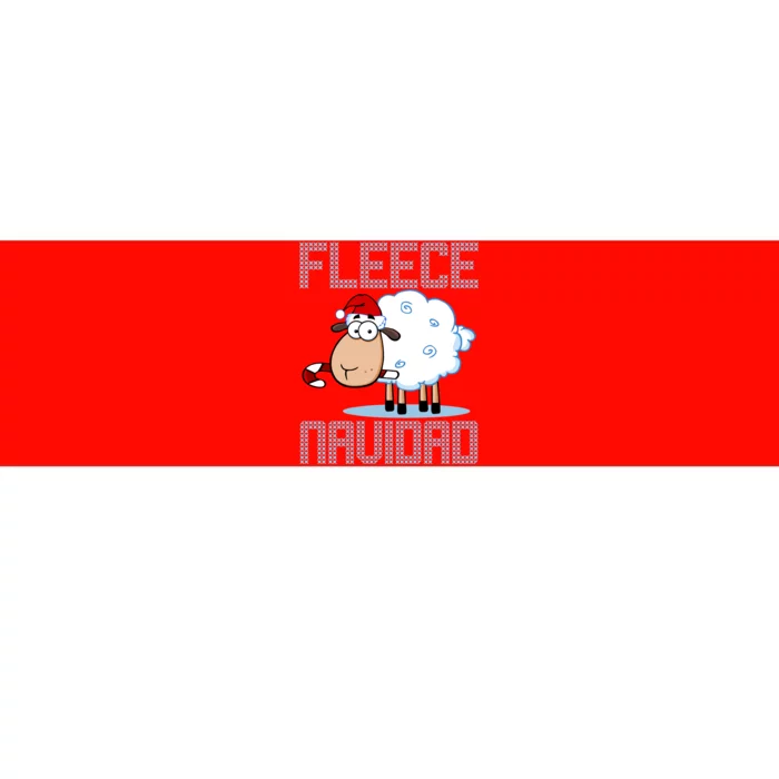 Fleece Navidad Sheep Lamb Ugly Christmas Sweater Design Bumper Sticker