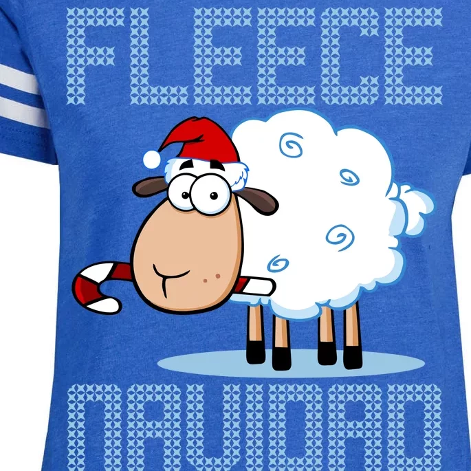 Fleece Navidad Sheep Lamb Ugly Christmas Sweater Design Enza Ladies Jersey Football T-Shirt