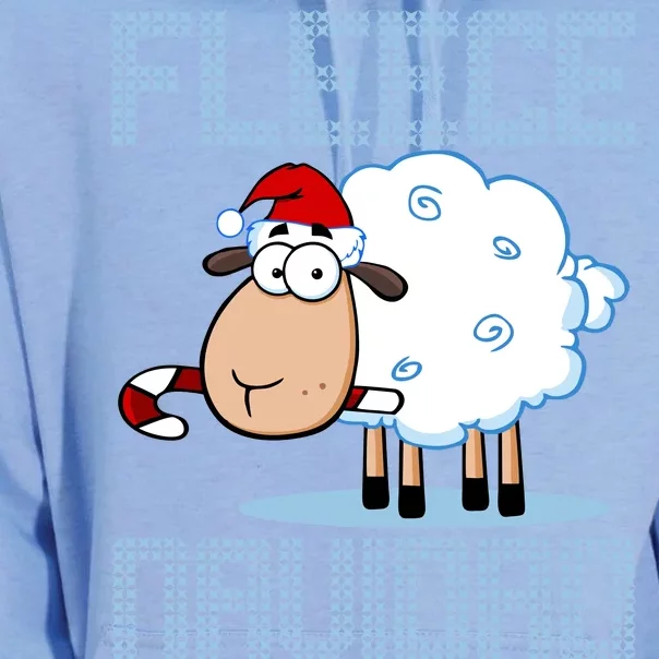 Fleece Navidad Sheep Lamb Ugly Christmas Sweater Design Unisex Surf Hoodie