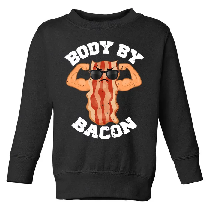 Flexing Body by Bacon Toddler Sweatshirt