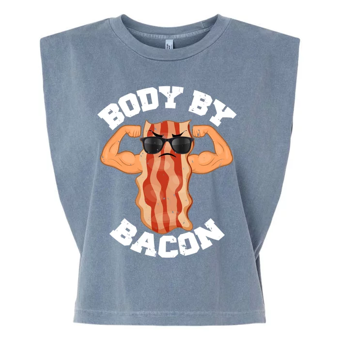 Flexing Body by Bacon Garment-Dyed Women's Muscle Tee