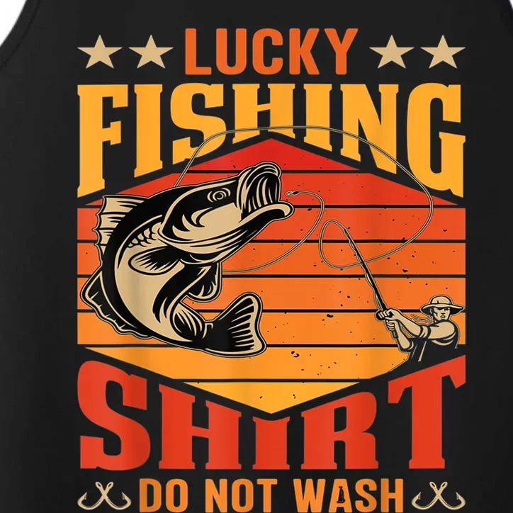 Funny Lucky Fishing Do Not Wash It Funny Fhishing Performance Tank