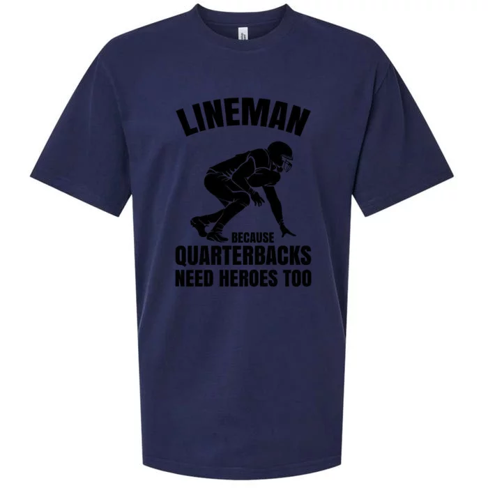 Football Lineman Sueded Cloud Jersey T-Shirt