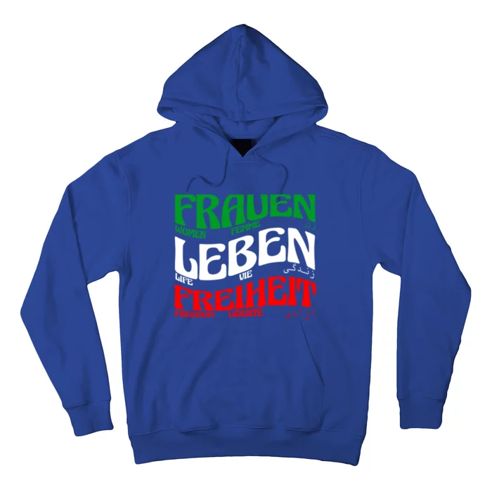 Frauen Leben Freiheit Life Freedom Femme Vie Liberté Gift Hoodie