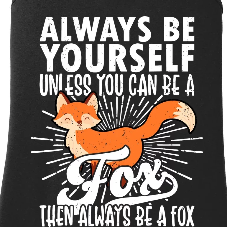 Fox Lover Funny Fox Forest Animals Cute Fox Fox Ladies Essential Tank