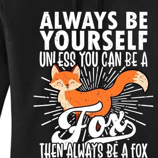 Fox Lover Funny Fox Forest Animals Cute Fox Fox Women's Pullover Hoodie