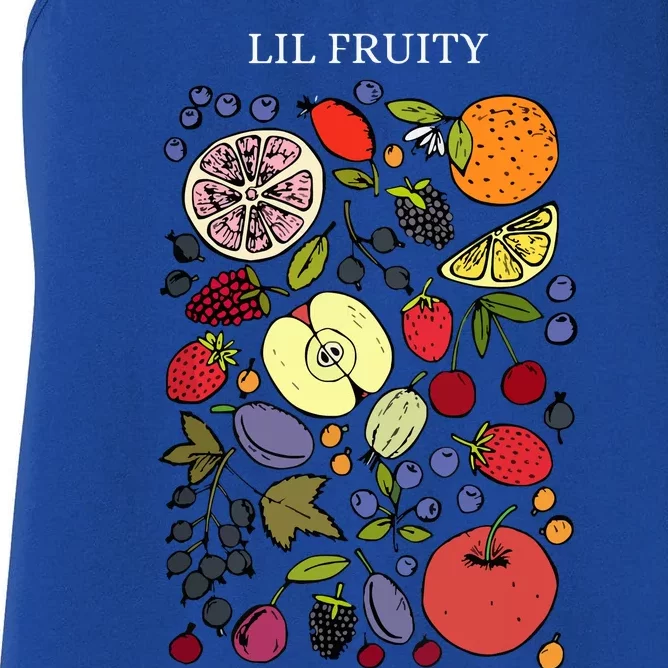 Funny Lil Fruity Subtle Lesbian Pride Month Women's Racerback Tank