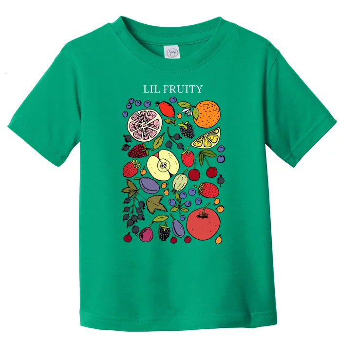 Funny Lil Fruity Subtle Lesbian Pride Month Toddler T-Shirt