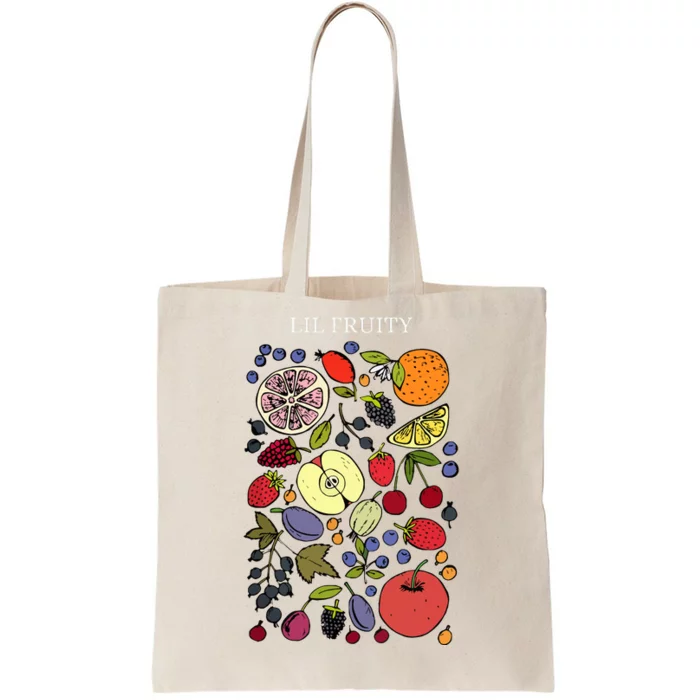 Funny Lil Fruity Subtle Lesbian Pride Month Tote Bag