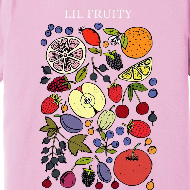 Funny Lil Fruity Lgbtq Subtle Lesbian Lgbtq Pride Month Premium T-Shirt