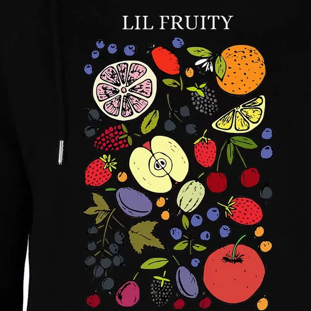 Funny Lil Fruity Lgbtq Subtle Lesbian Lgbtq Pride Month Womens Funnel Neck Pullover Hood