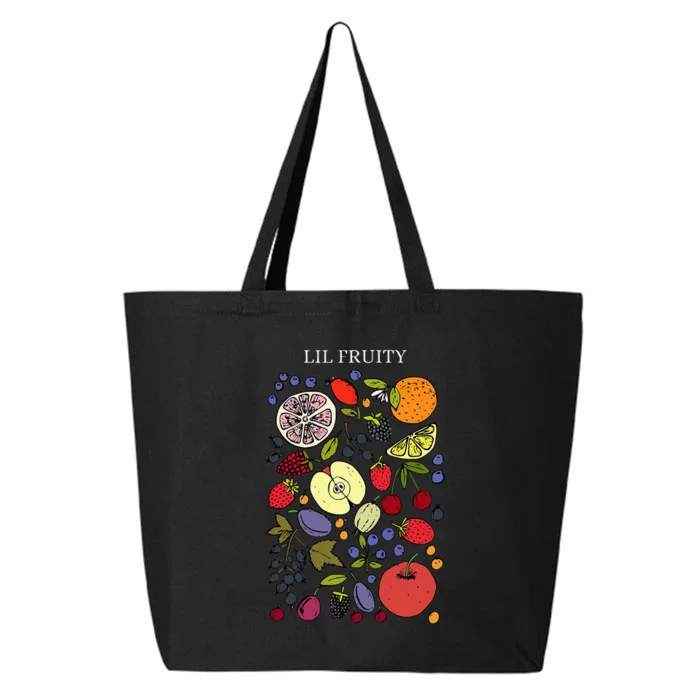 Funny Lil Fruity Lgbtq Subtle Lesbian Lgbtq Pride Month 25L Jumbo Tote