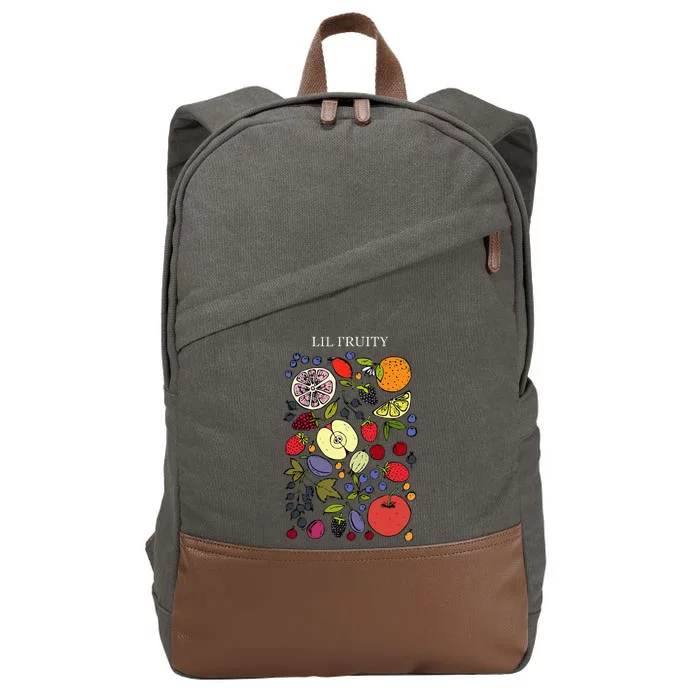 Funny Lil Fruity Lgbtq Subtle Lesbian Lgbtq Pride Month Cotton Canvas Backpack