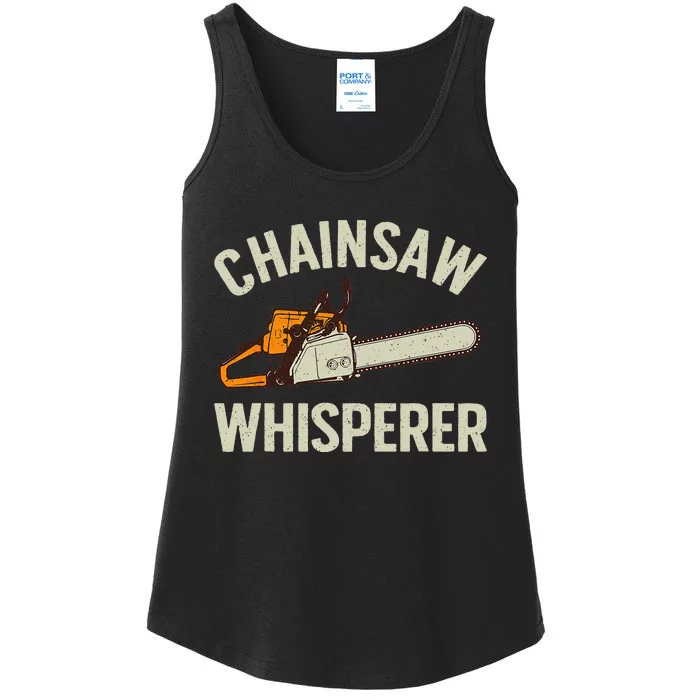 Funny Lumberjack For Men Women Logger Lumberjack Chainsaw Ladies Essential Tank